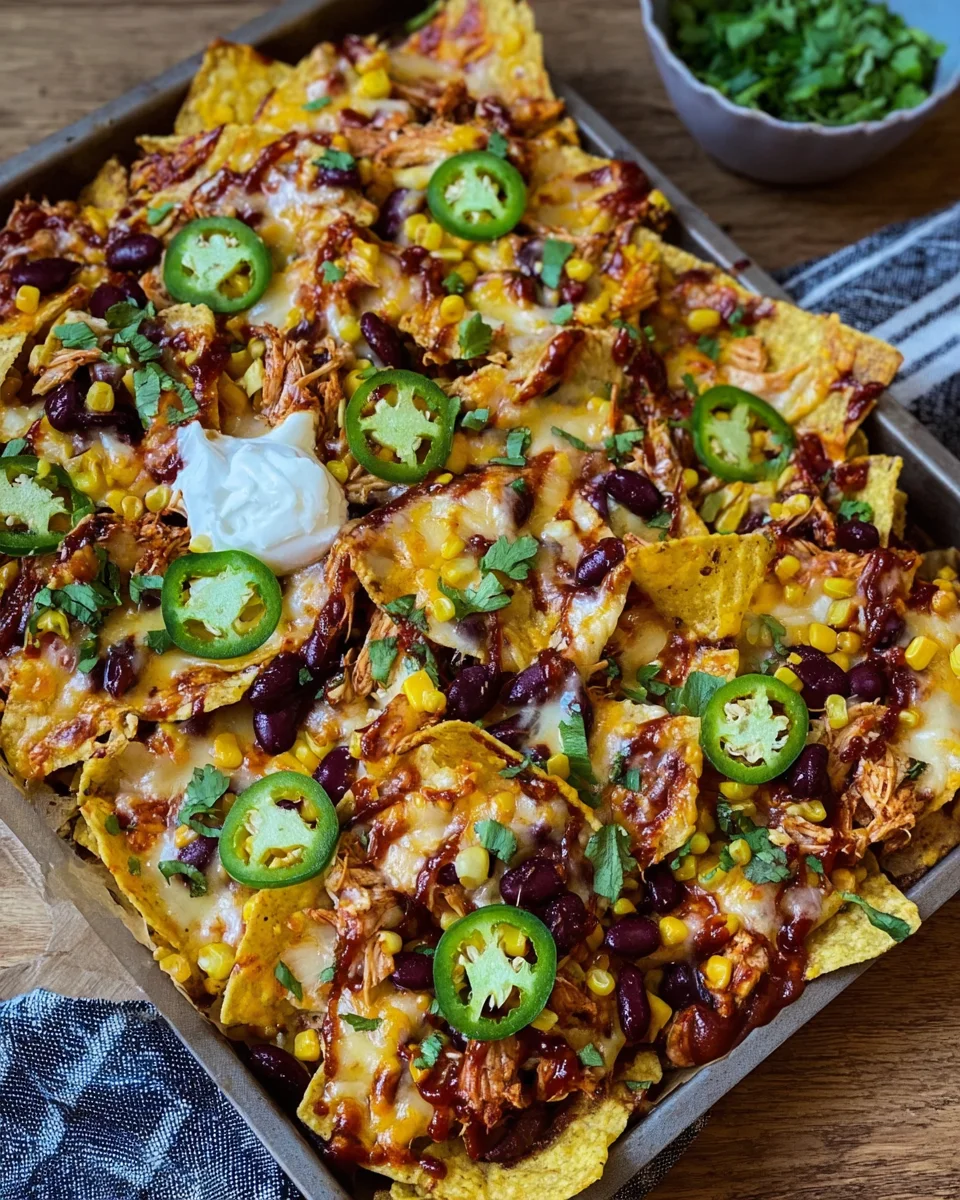 Loaded Nachos mit BBQ Hähnchen image 2