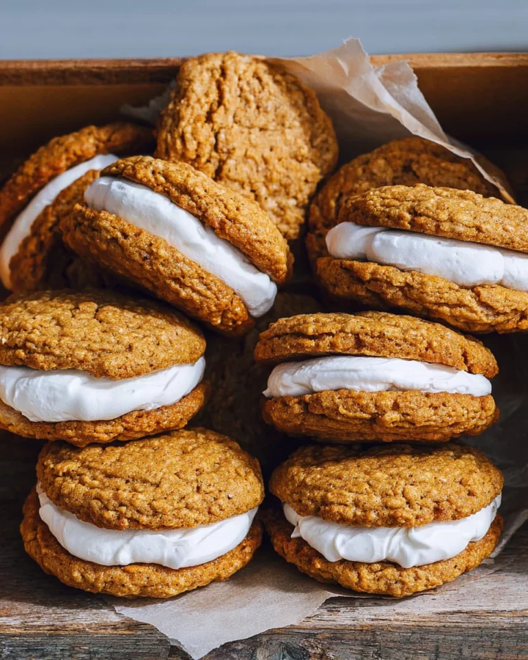 Oatmeal Cream Pies with Marshmallow Filling