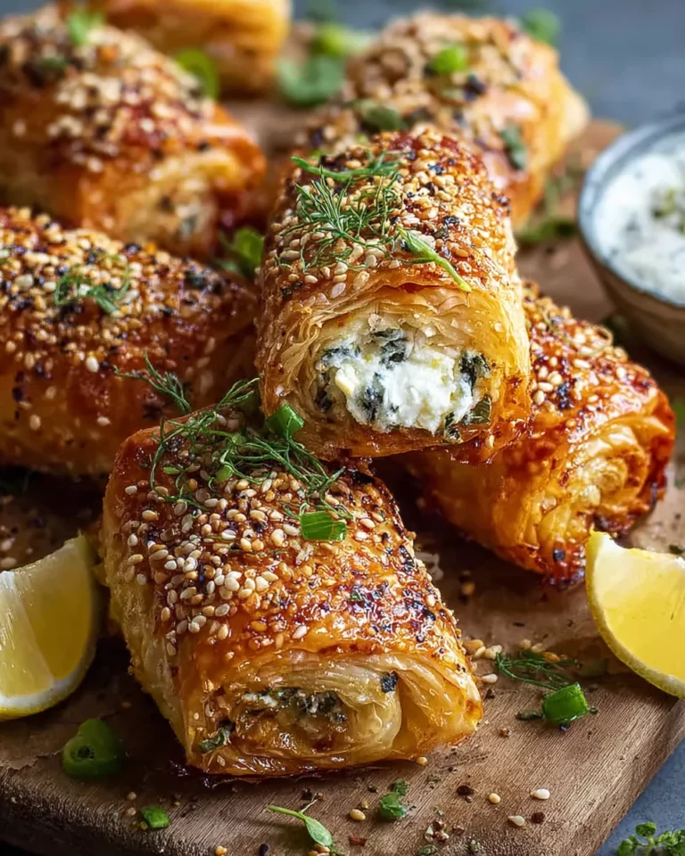 Ofen-Feta-Röllchen