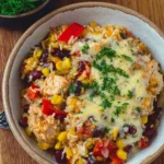 Ofenreis mit Hähnchen und Gemüse