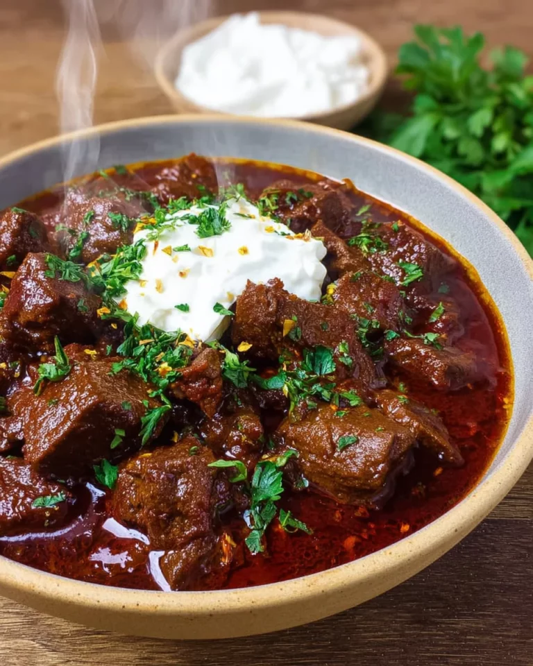 Omas Gulasch Rezept: 1 Stunde köcheln, umwerfend!