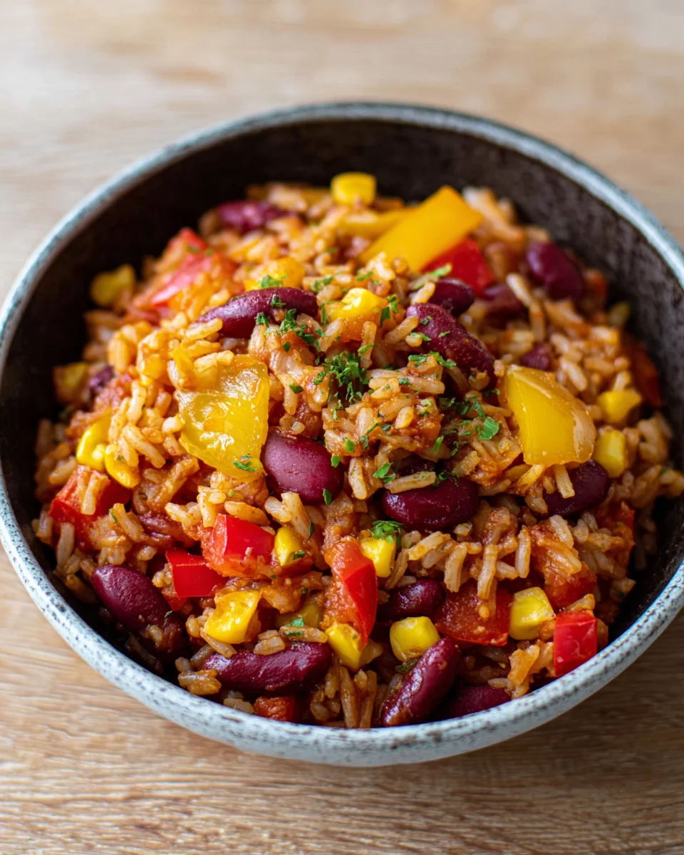 One-Pot-Reis mit Paprika, Bohnen und Mais image 2