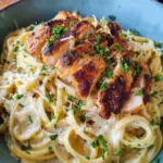 Pasta Chicken Alfredo (einfaches Rezept)