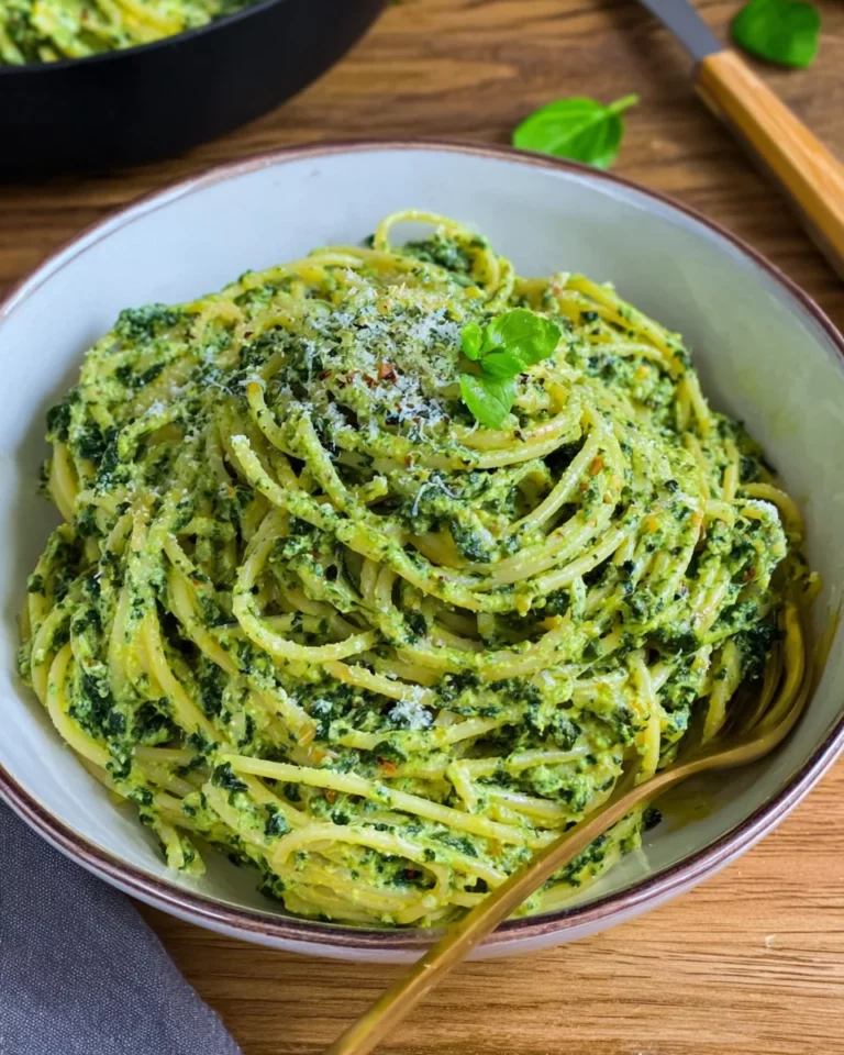 Pasta mit cremiger Spinat-Sauce