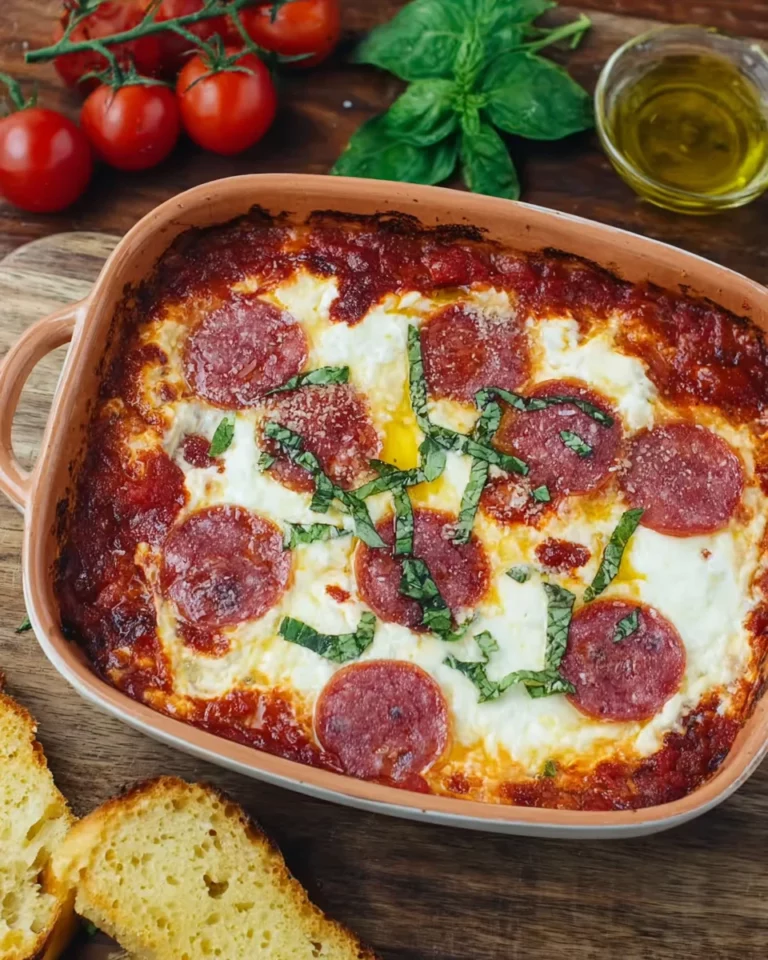 Pizza-Dip aus dem Ofen