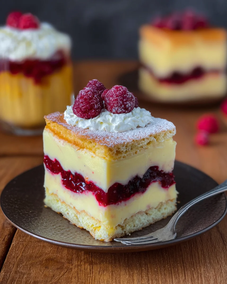 Puddingkuchen (einfaches Rezept ohne backen) image 2