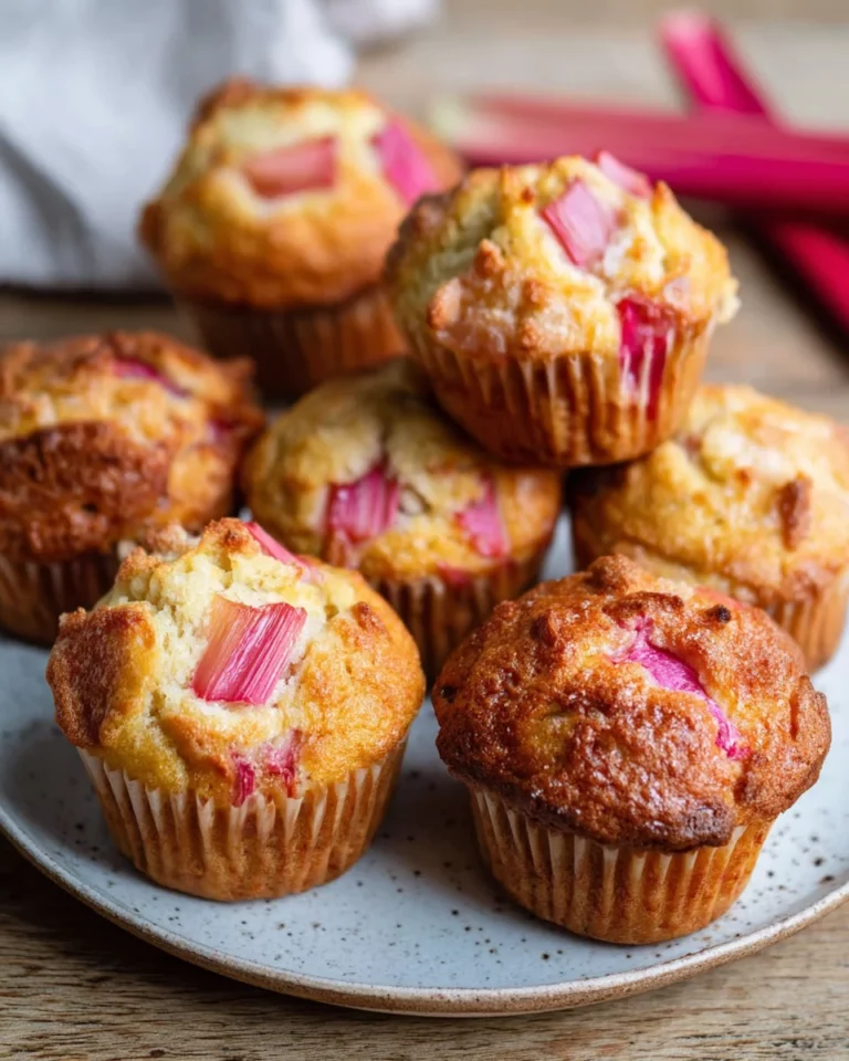 Rhabarber-Muffins super saftig