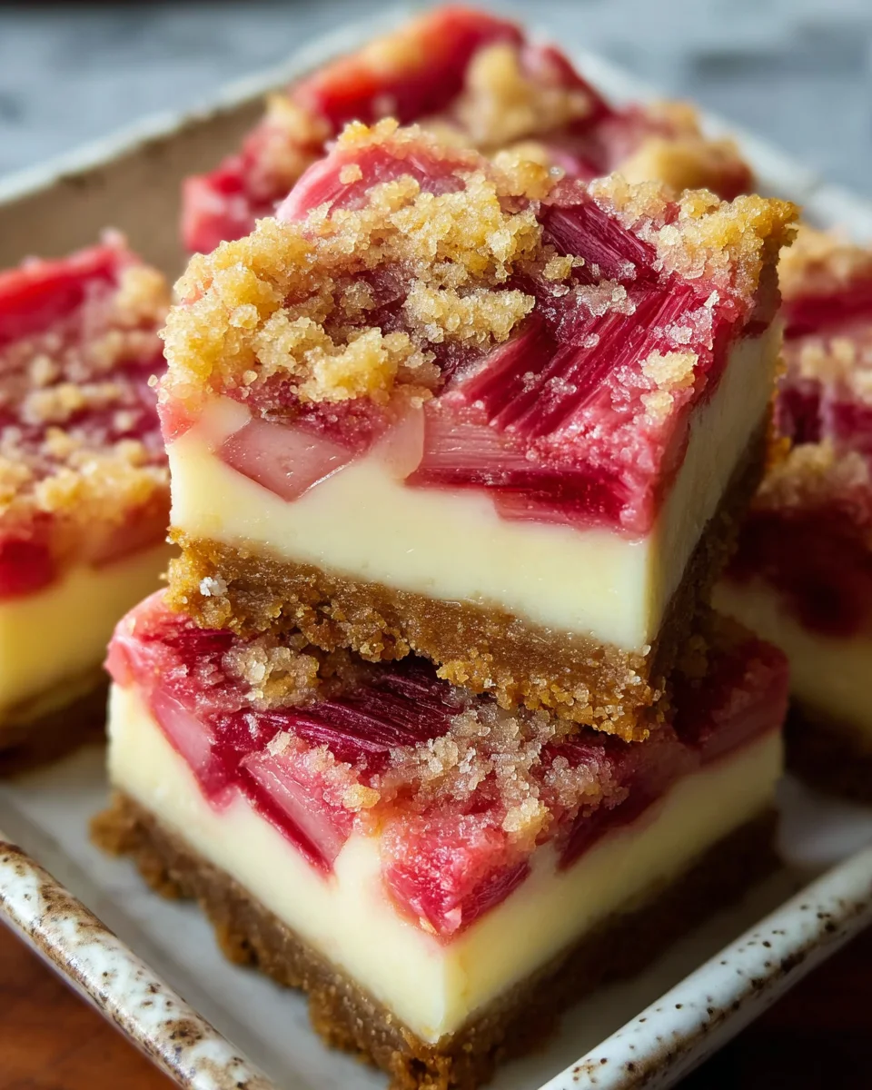 Rhubarb Cheesecake Squares image 2