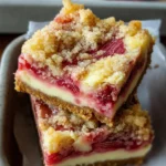 Rhubarb Cheesecake Squares