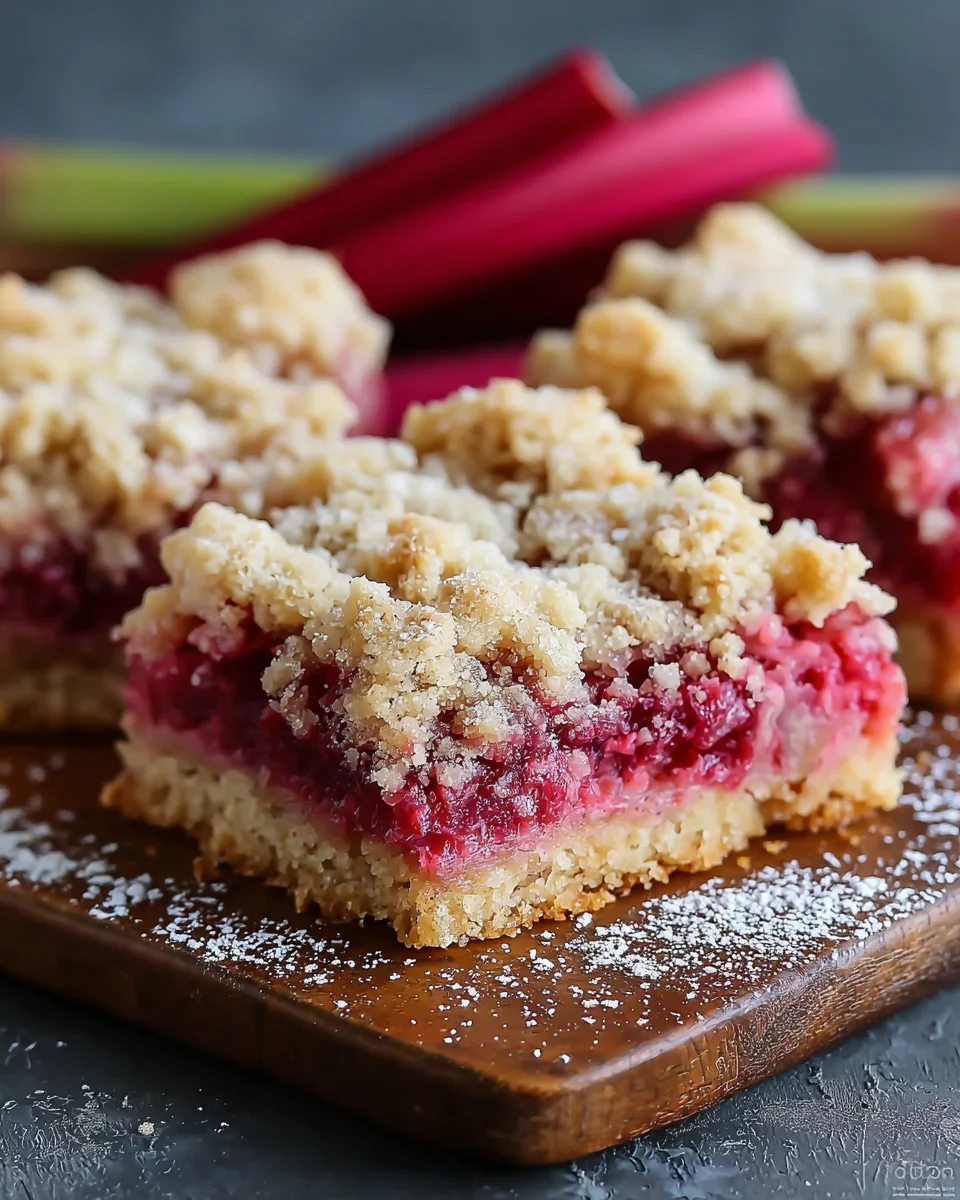 Rhubarb Shortbread Streusel Bars image 2
