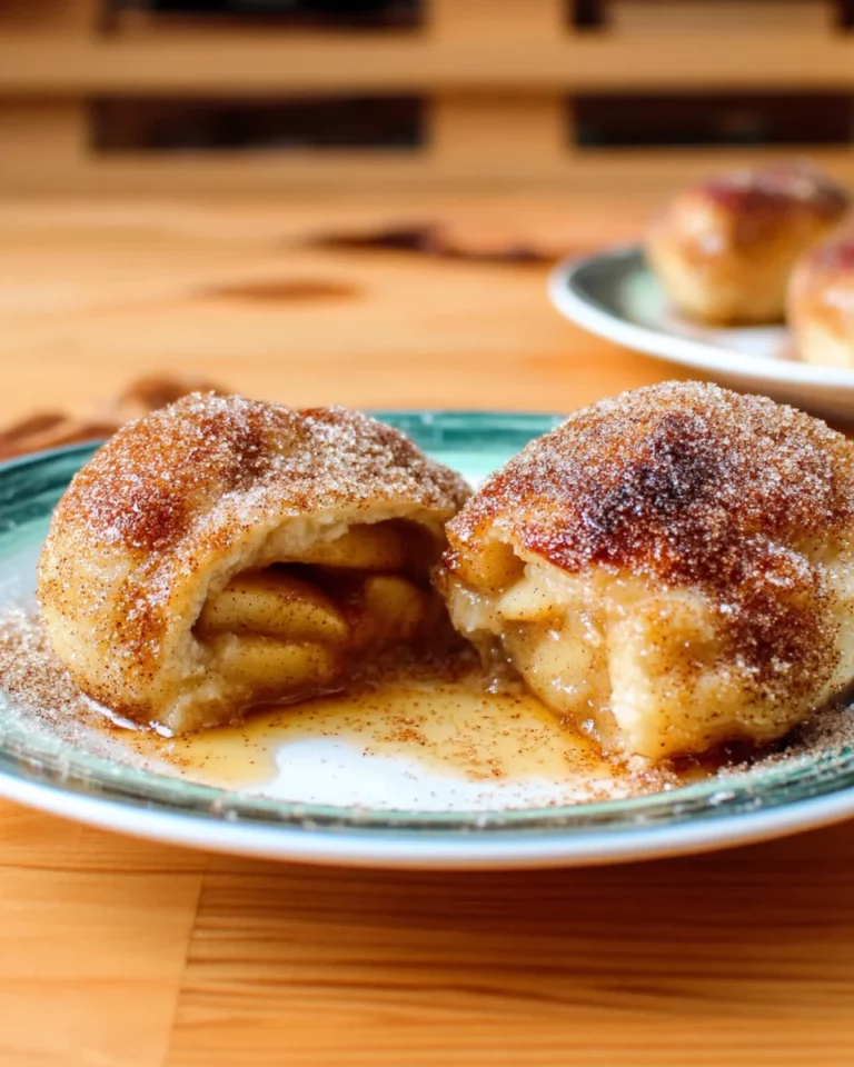 Süße Apfel-Ofenknödel mit Zucker-Zimt-Topping