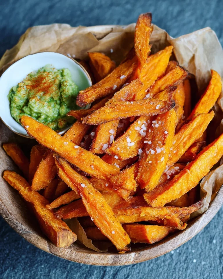 Süßkartoffel-Pommes aus der Heißluftfritteuse