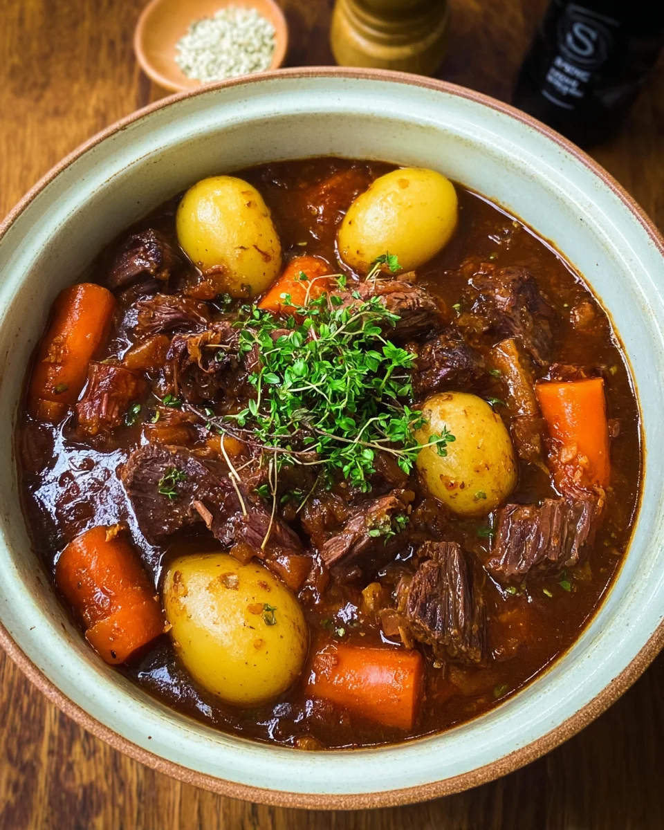 Schmortopf mit Rindfleisch, Kartoffeln und Möhren image 2