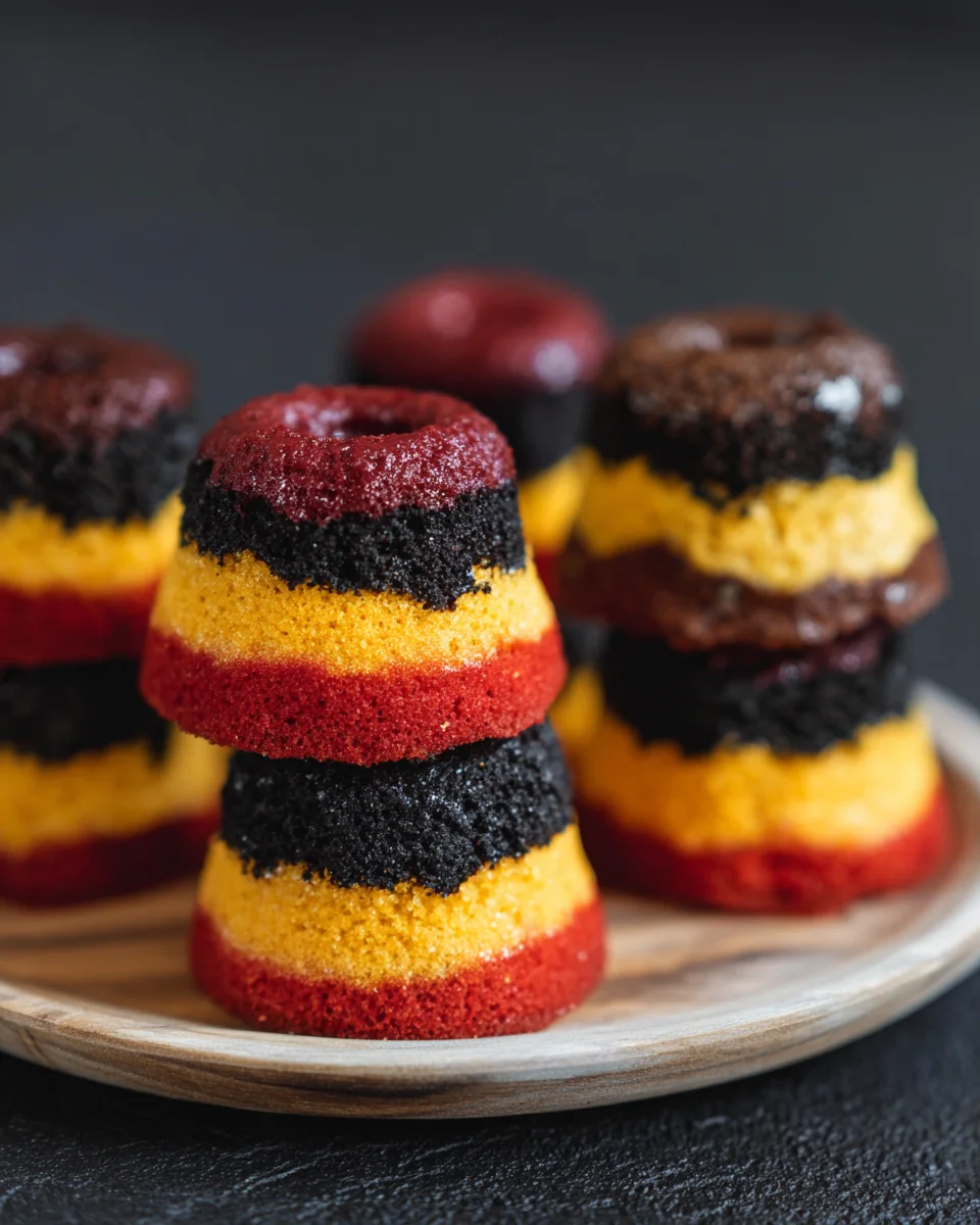 Schwarz-Rot-Gold Mini-Gugelhupfe image 2