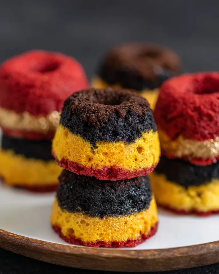 Schwarz-Rot-Gold Mini-Gugelhupfe