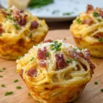 Spaghetti Carbonara Muffins