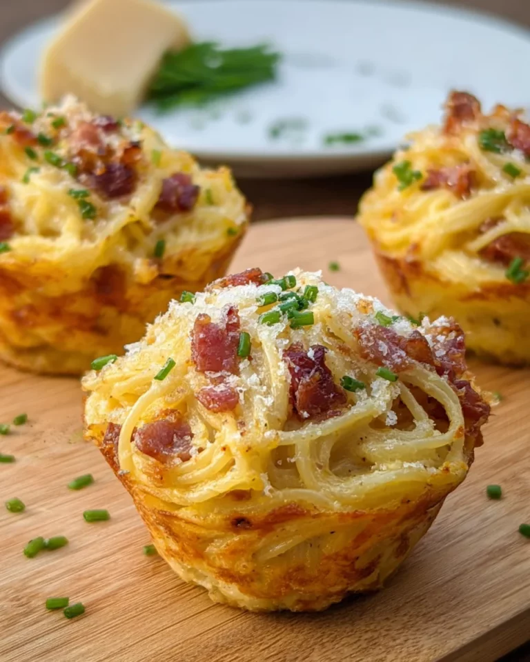 Spaghetti Carbonara Muffins