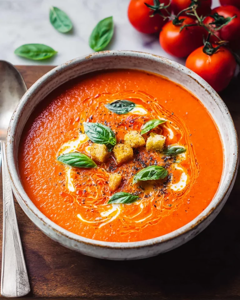 Tomaten-Paprika-Suppe aus dem Ofen