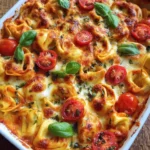 Tortellini Auflauf Tomate Mozzarella