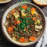 Veganer Linseneintopf mit Cturkeybeefnons und Möhren