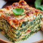 Vegetarische Lasagne mit Spinat und Ricotta
