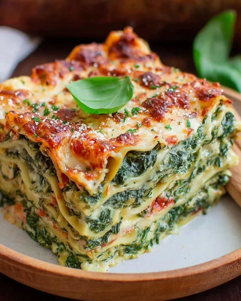 Vegetarische Lasagne mit Spinat und Ricotta