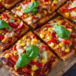 Vegetarische Pizzaecken | Fingerfood