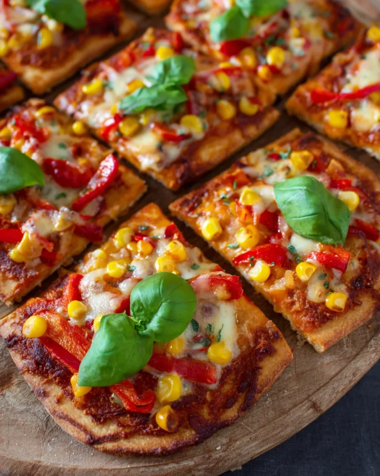 Vegetarische Pizzaecken | Fingerfood