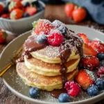 Vergiss schlimme Fluffige Pancakes: 4 Zutaten für Glück!