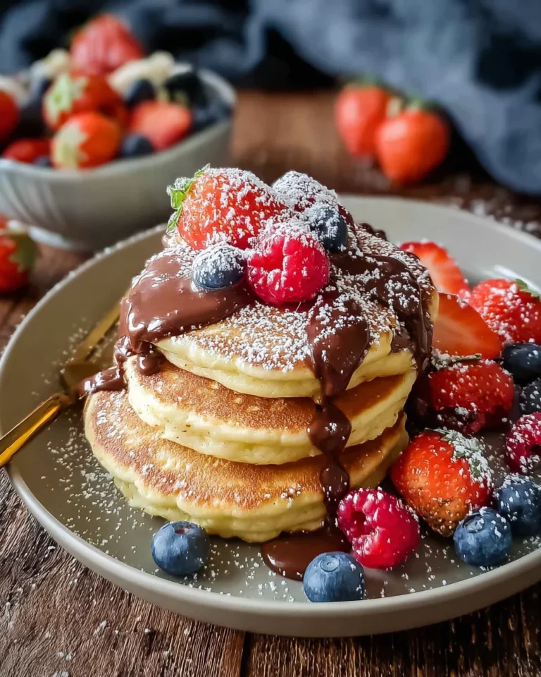Vergiss schlimme Fluffige Pancakes: 4 Zutaten für Glück!
