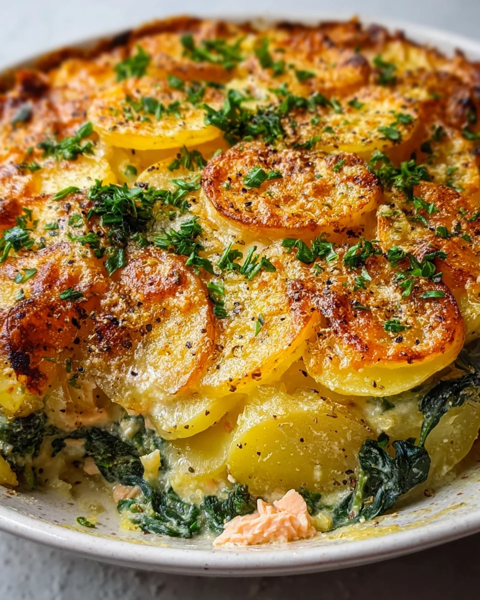 Zarter Lachs Auflauf mit Kartoffeln image 2