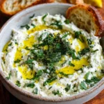 Zitronen-Feta-Aufstrich mit frischen Kräutern