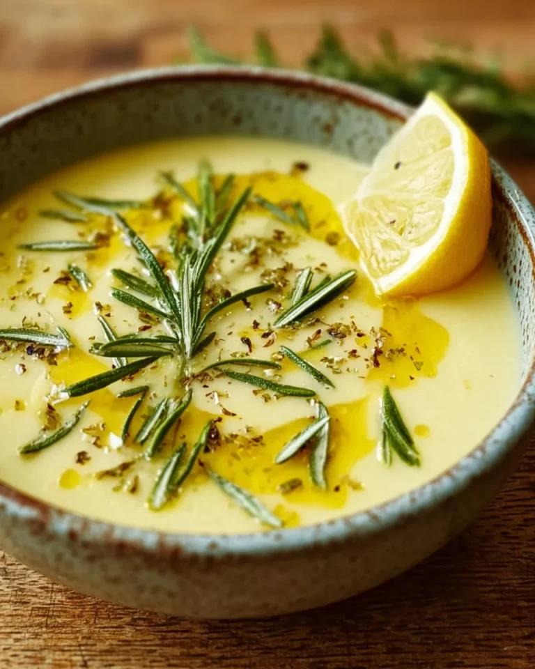 Zitronen-Rosmarin-Weißbohnensuppe