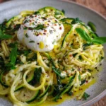 Zitronen Zucchini Pasta mit Burrata