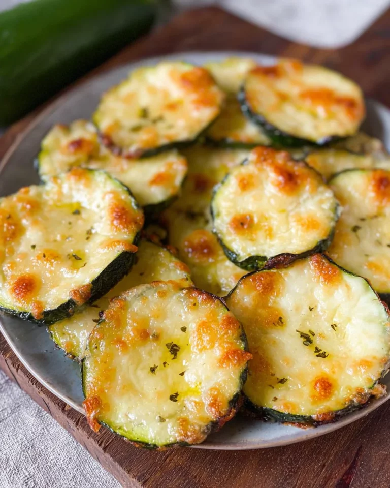 Zucchinischeiben mit Käse überbacken