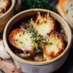 Zwiebelsuppe nach französischer Art